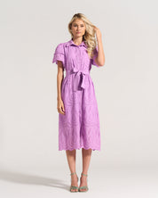 Fria Cotton Anglaise Dress Lilac