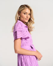 Fria Cotton Anglaise Dress Lilac