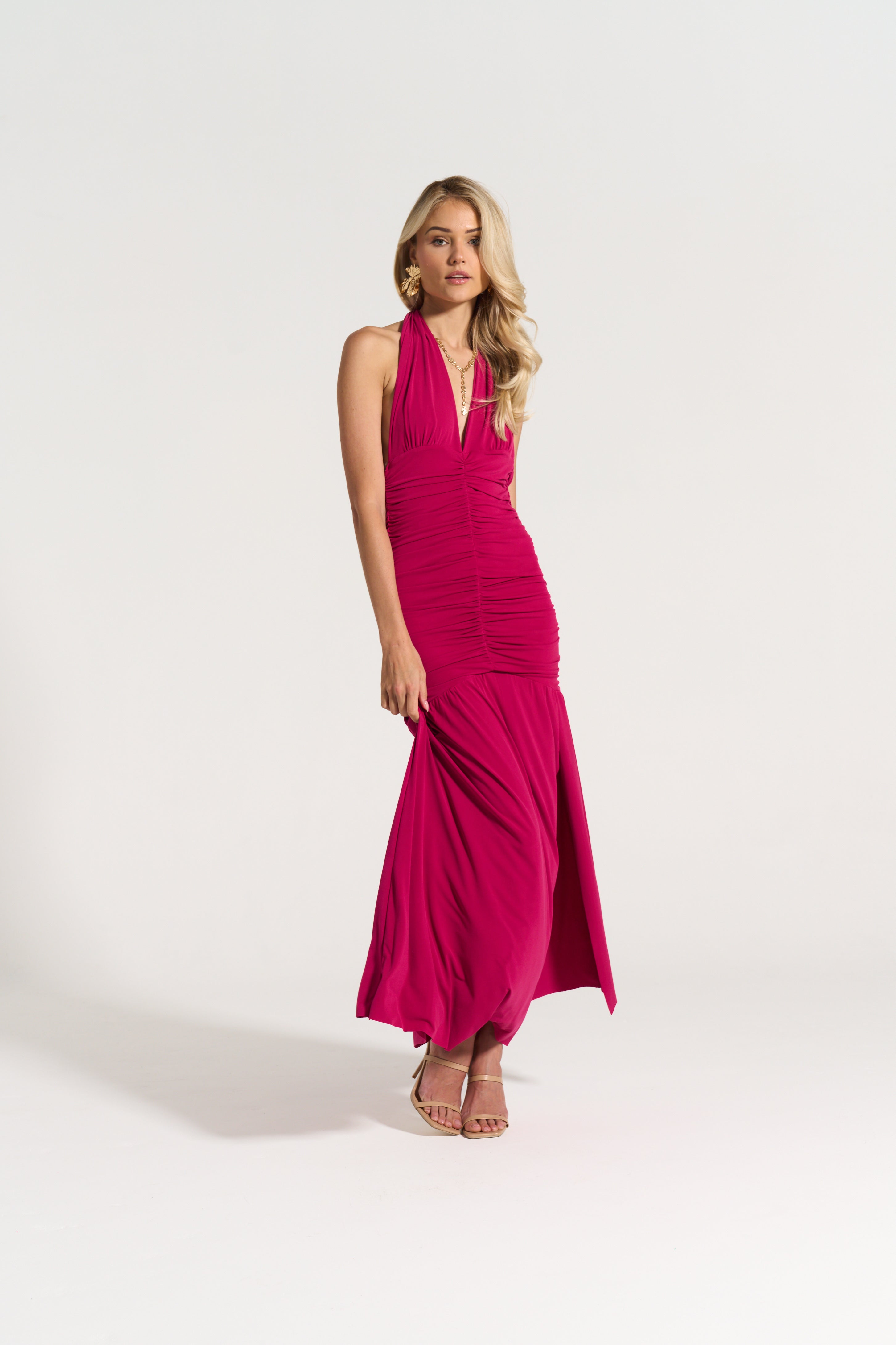 Diva Dress in Magenta