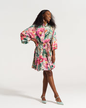 Heather Flounce Dress Pink Daisy