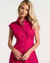Penelope Dress in Hot Pink