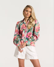 Bellow Shirt Pink Daisy