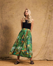 Cotton Hoop Skirt In Amazon Cheetah