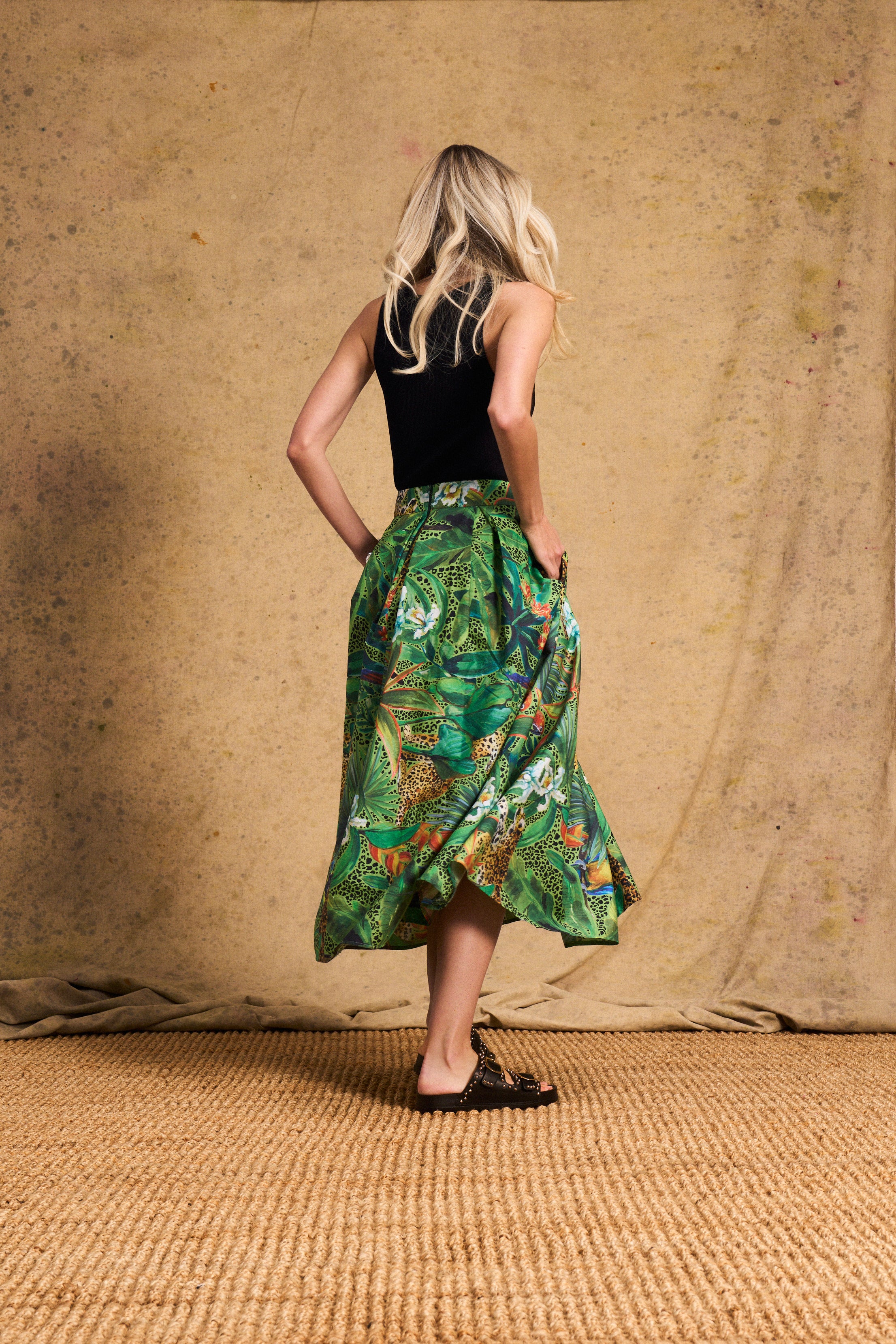 Cotton Hoop Skirt In Amazon Cheetah