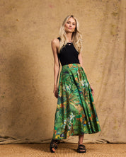 Cotton Hoop Skirt In Amazon Cheetah