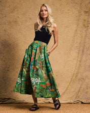 Cotton Hoop Skirt In Amazon Cheetah