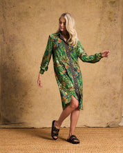 Hailey Shirt Dress In Amazon Cheetah
