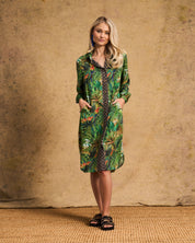 Hailey Shirt Dress In Amazon Cheetah