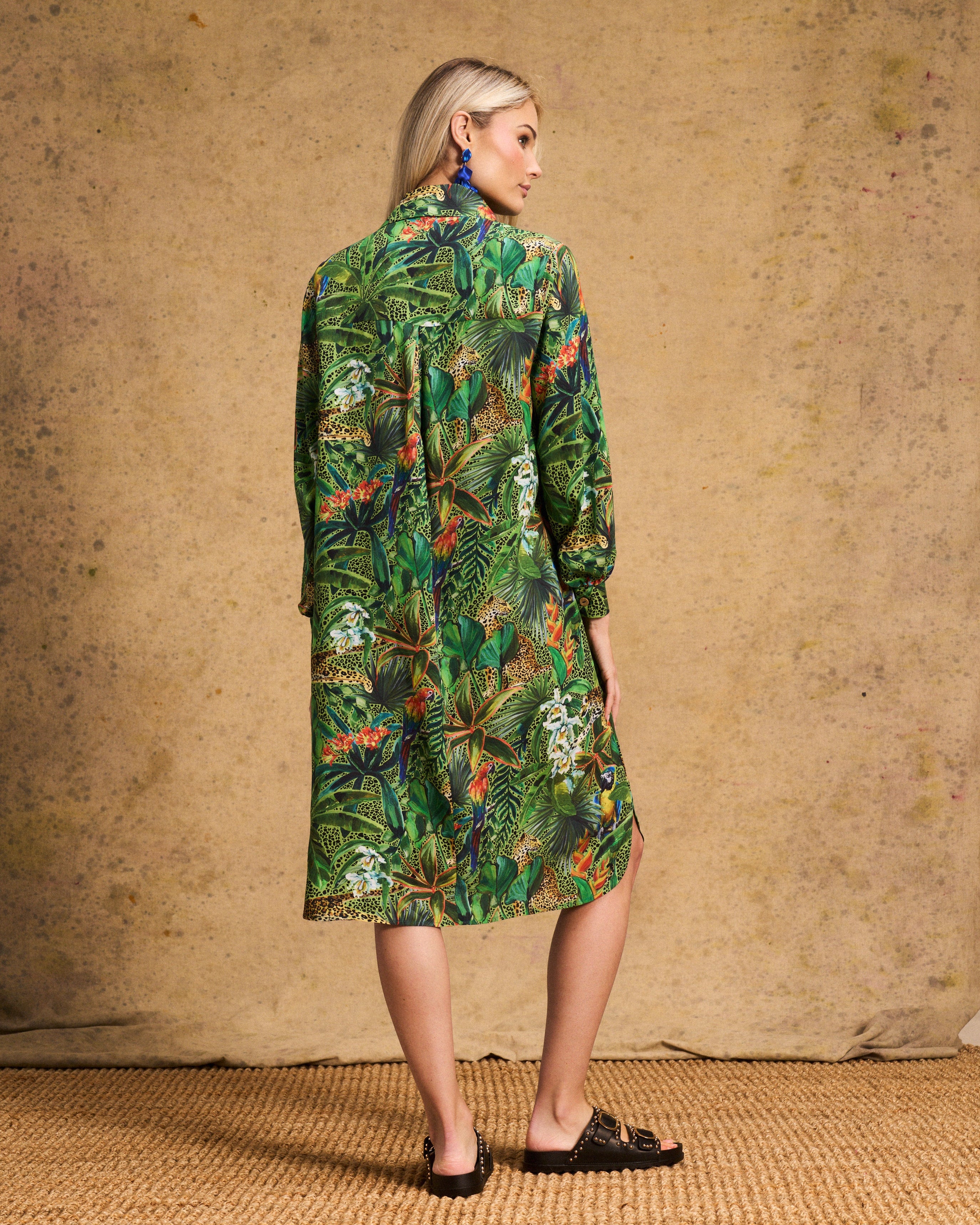 Hailey Shirt Dress In Amazon Cheetah