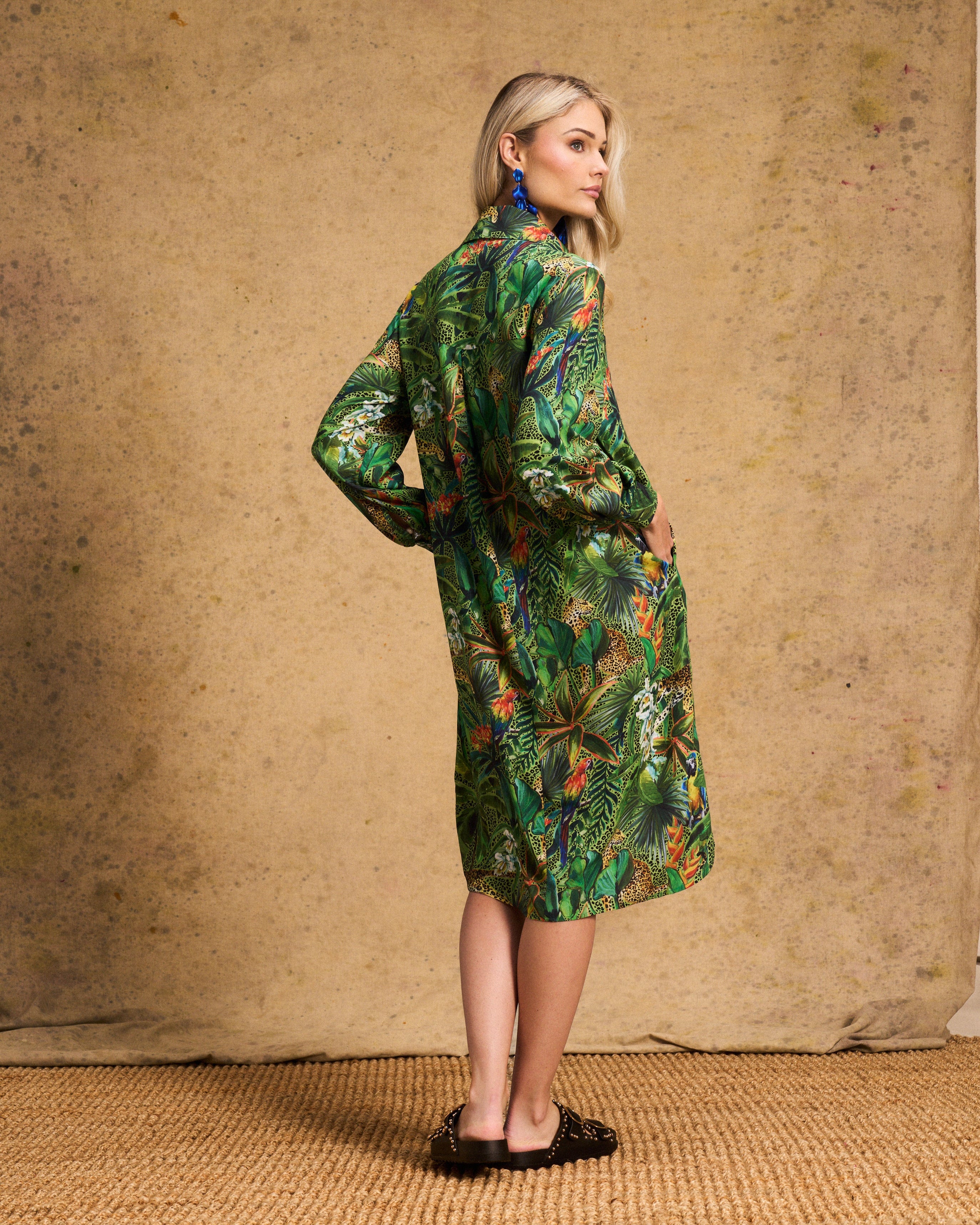 Hailey Shirt Dress In Amazon Cheetah