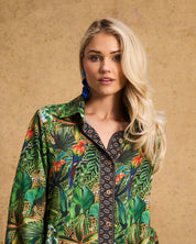 Hailey Shirt Dress In Amazon Cheetah