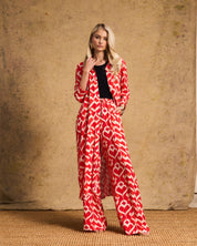 Liza Shirt Dress In Tangerine Ikat