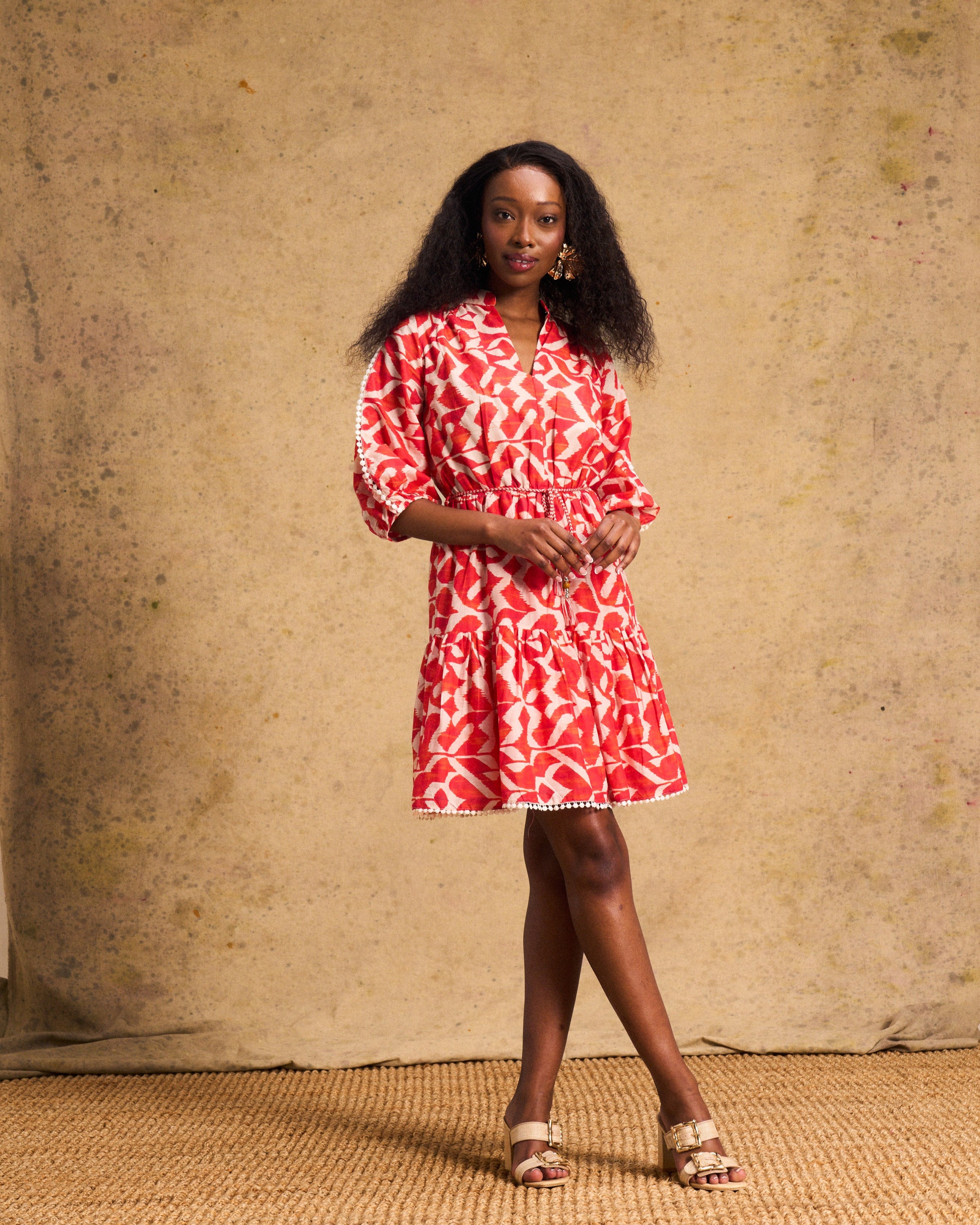 Marrakech Mini In Tangerine Ikat