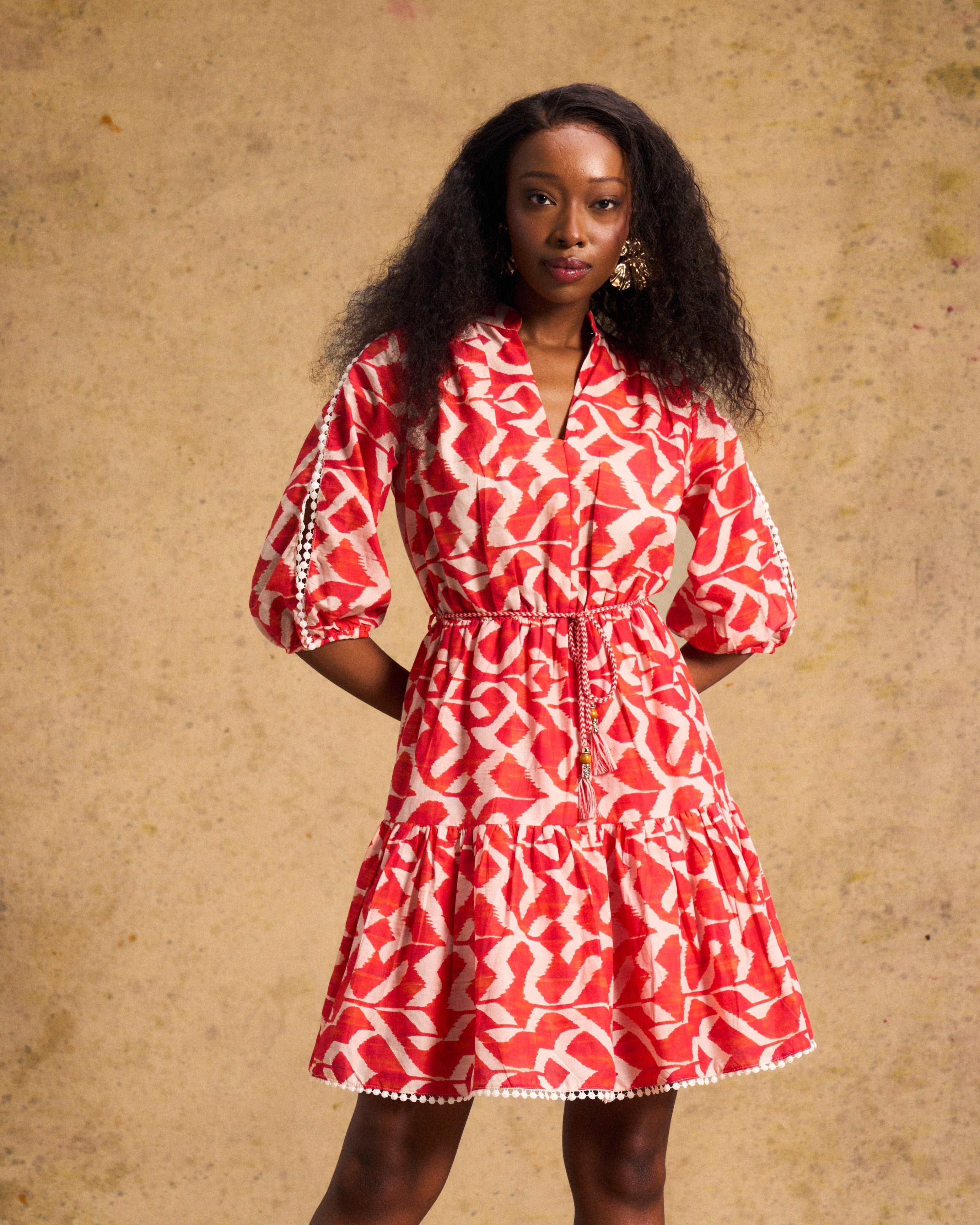 Marrakech Mini In Tangerine Ikat