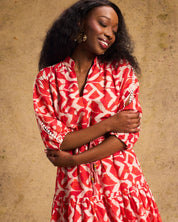 Marrakech Mini In Tangerine Ikat