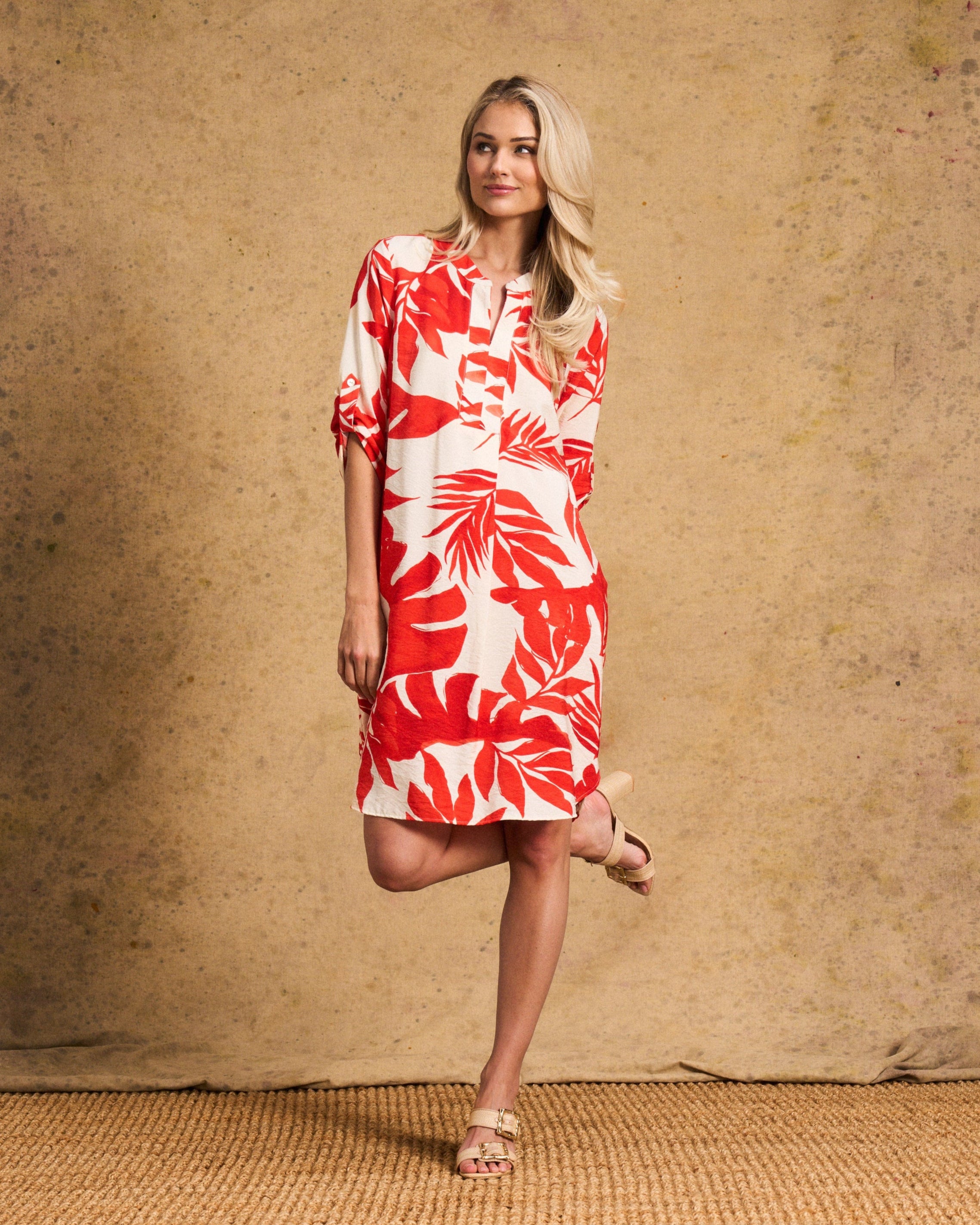 West Belted Tunic Orange