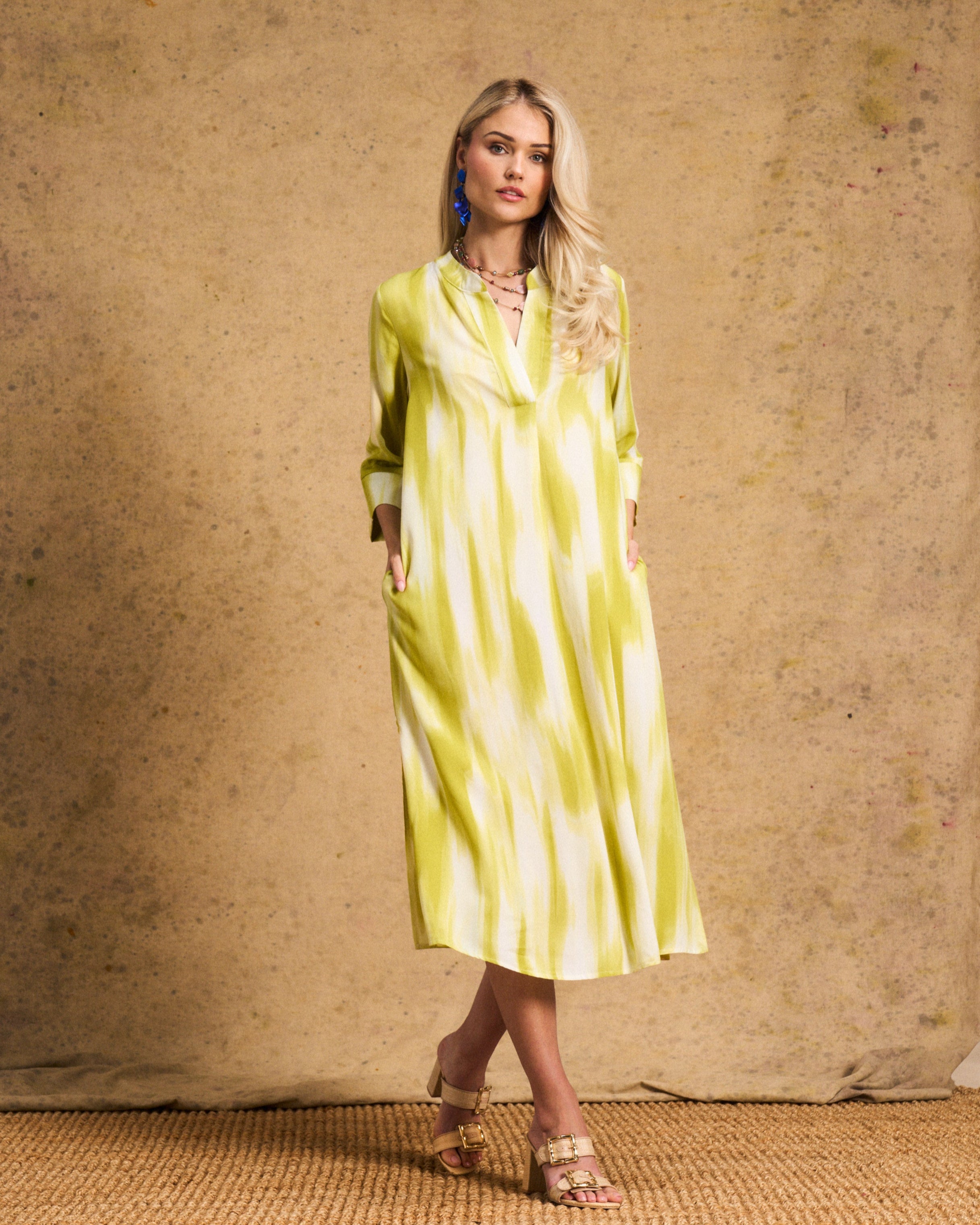 Sam Tunic In Lime Lines