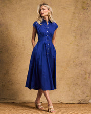 Penelope Dress in Cobalt