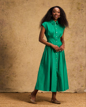 Penelope Dress in Apple Green