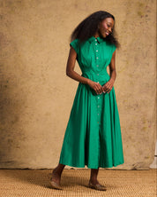 Penelope Dress in Apple Green