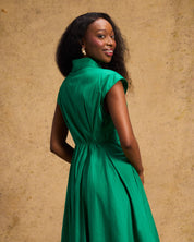Penelope Dress in Apple Green