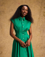 Penelope Dress in Apple Green