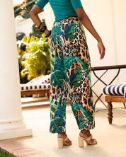 Paperbag Detail Pants Botanical Jungle