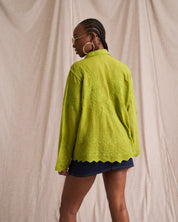 Retro Cotton Applique Shirt