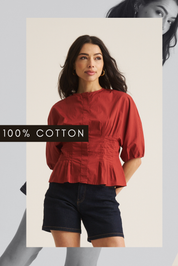 Marlow Blouse - Clay