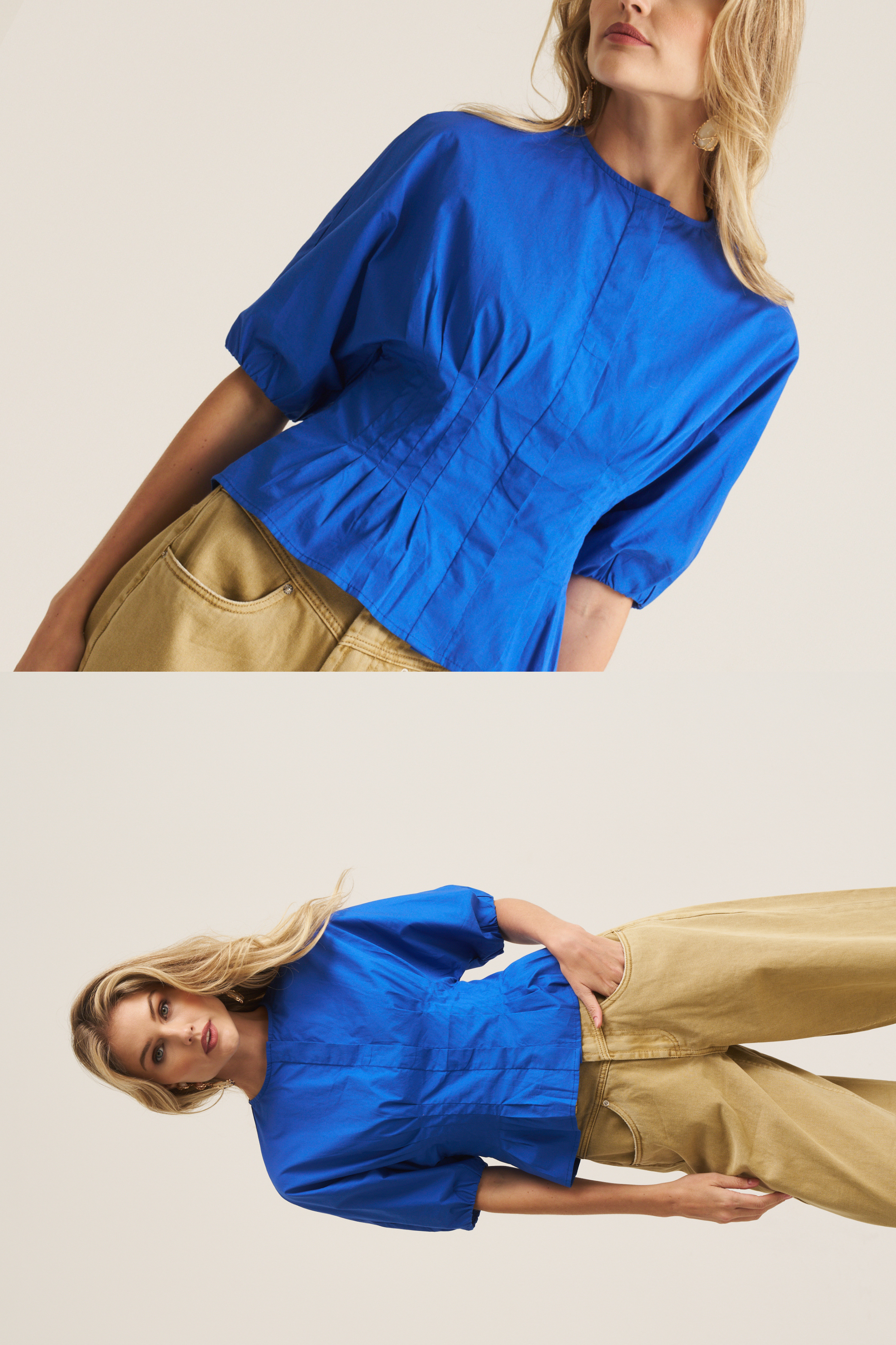 Marlow Blouse - Cobalt
