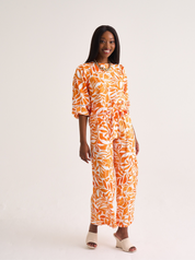 Tangerine Paperbag Pants