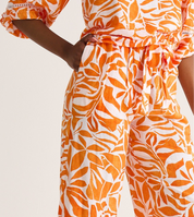 Tangerine Paperbag Pants