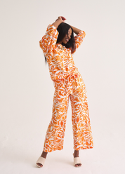 Tangerine Paperbag Pants