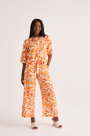 Tangerine Paperbag Pants