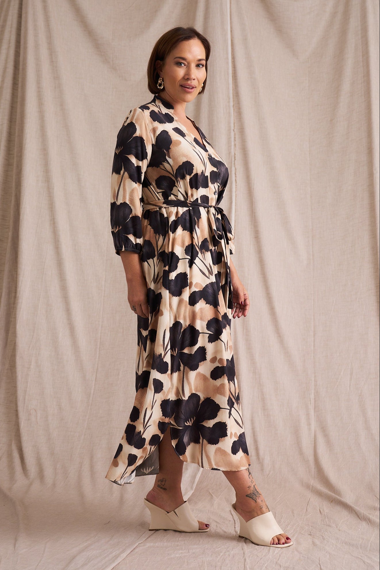 Kiara Shirt Dress In Atrium Floral