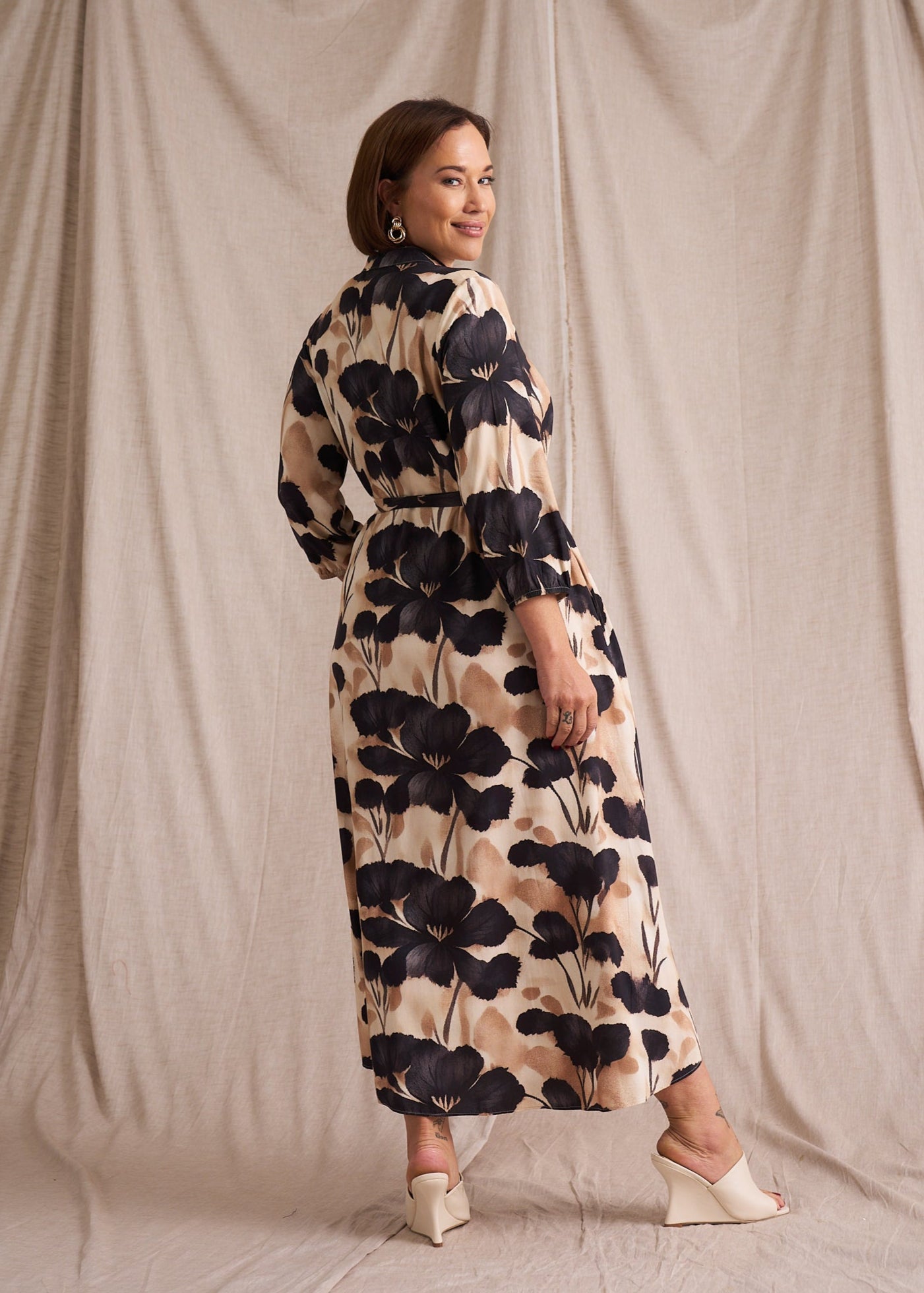 Kiara Shirt Dress In Atrium Floral