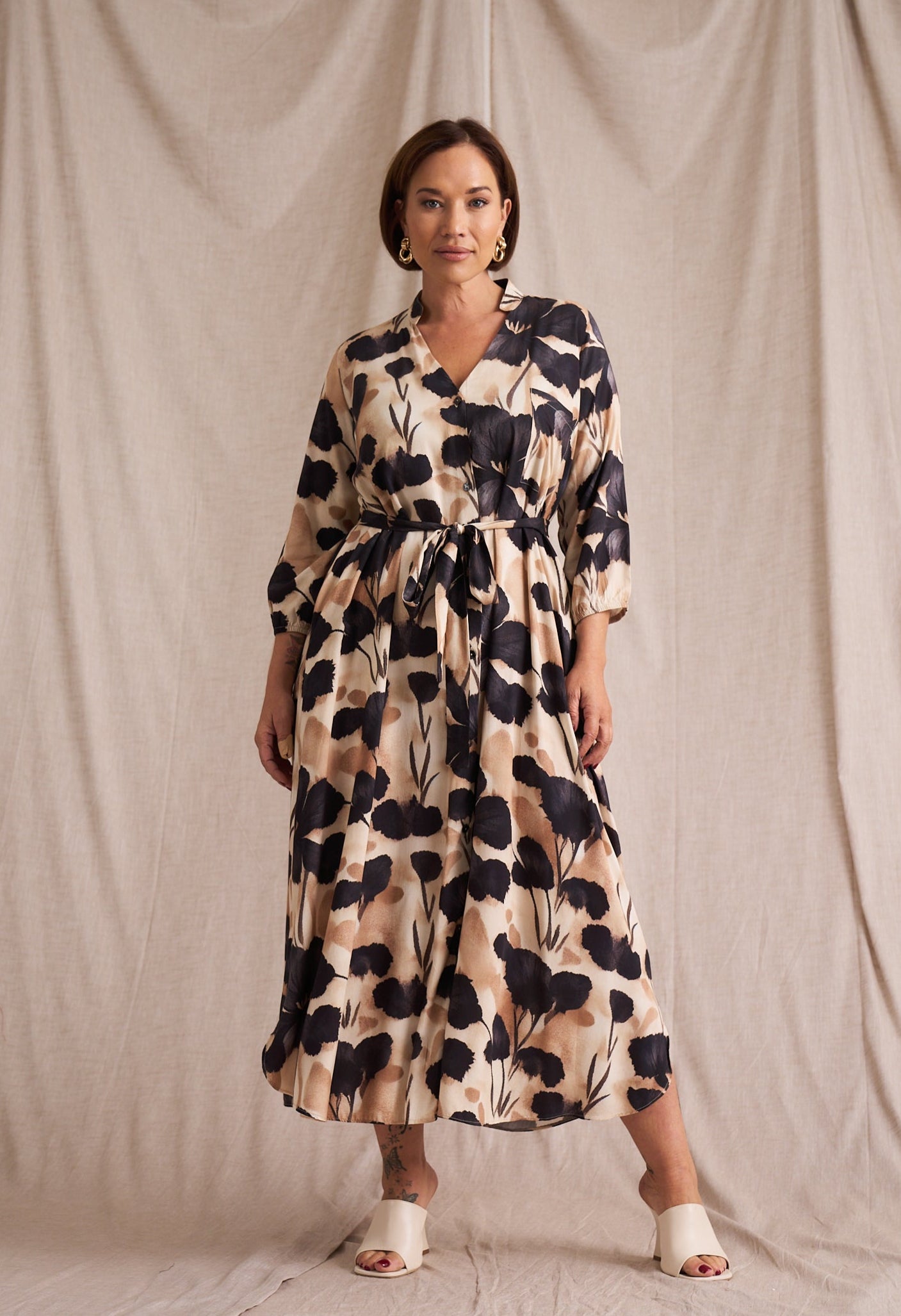 Kiara Shirt Dress In Atrium Floral