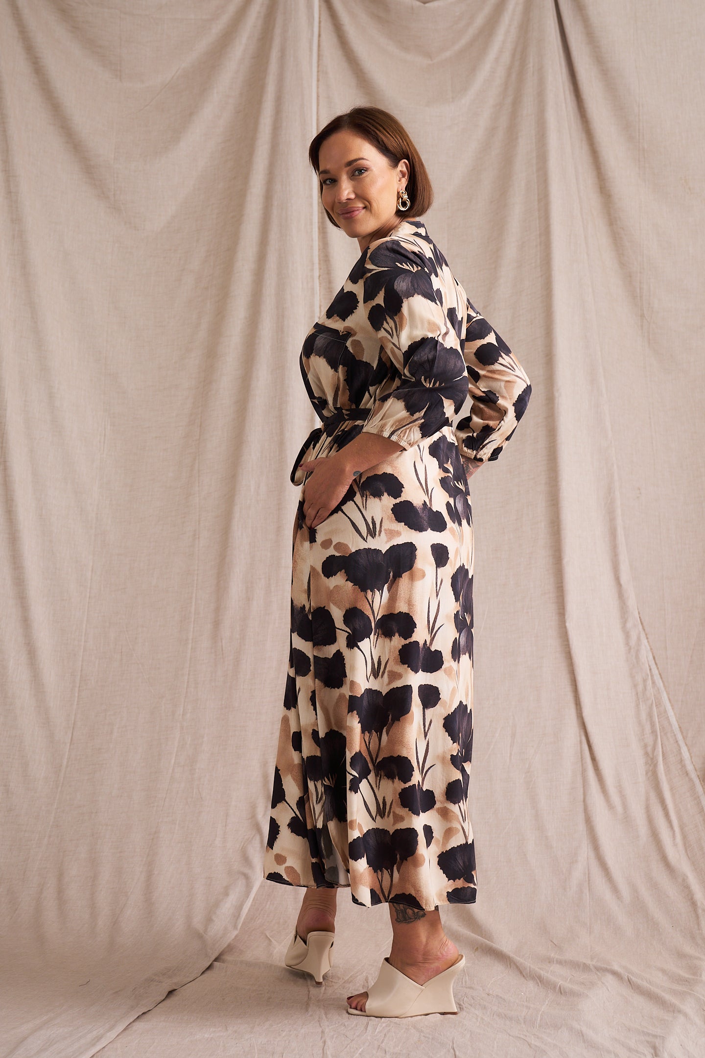 Kiara Shirt Dress In Atrium Floral