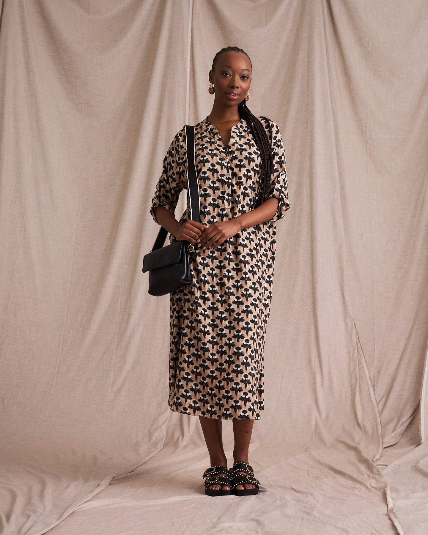 Carin Tunic In Ikat Print