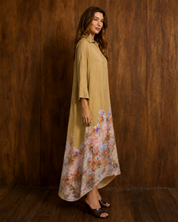 Chapel Rose Border Shirt Dress