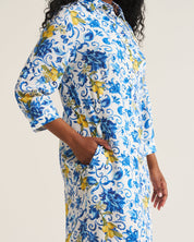 Daniella Tunic - Ornate Lemon Print