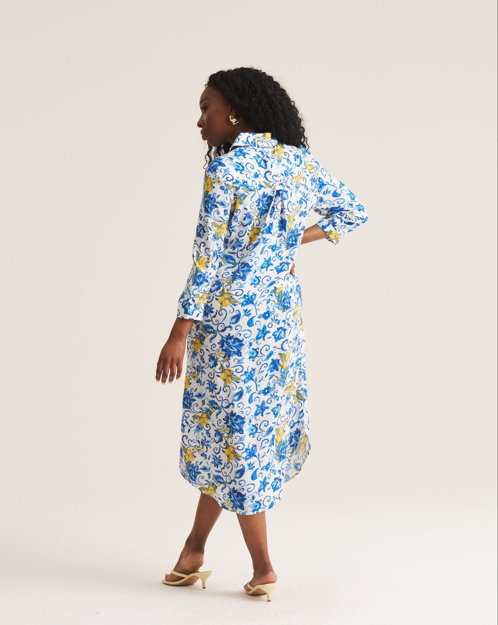 Daniella Tunic - Ornate Lemon Print