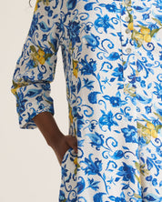 Daniella Tunic - Ornate Lemon Print