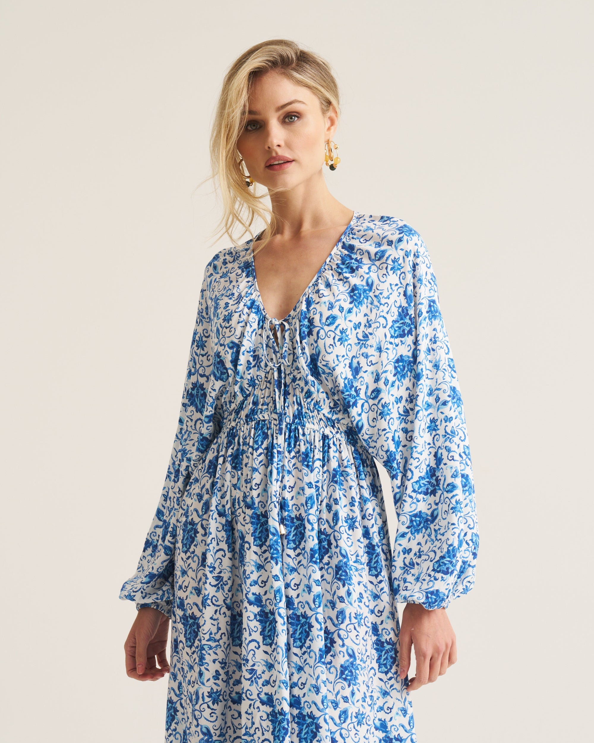 Goddess Maxi - Lemon Boarder Print