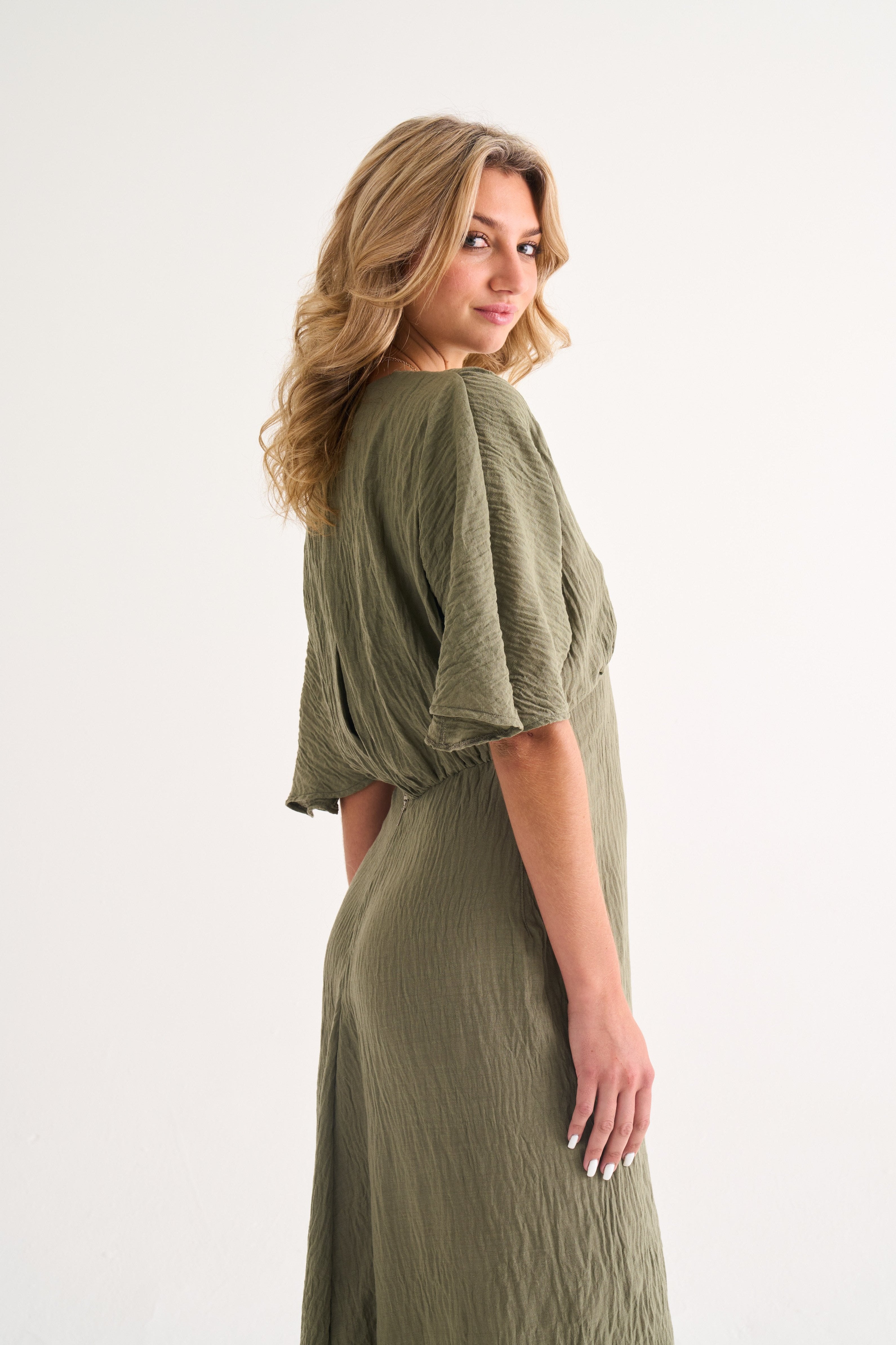 Crushed Textured Kate Dress