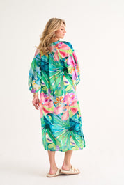 Tropical Lace Up resort Tunic