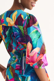 Tiffany Viscose Daffy Print Maxi