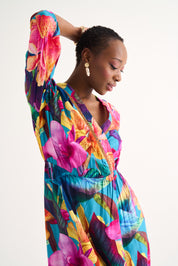 Tiffany Viscose Daffy Print Maxi