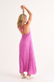 Myra Pleated Maxi Summer Dress