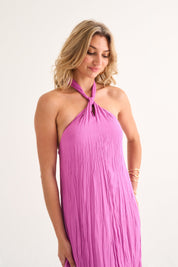 Myra Pleated Maxi Summer Dress